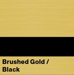 Brushed Gold/Black FLEXIBRASS .020IN - Rowmark FlexiBrass